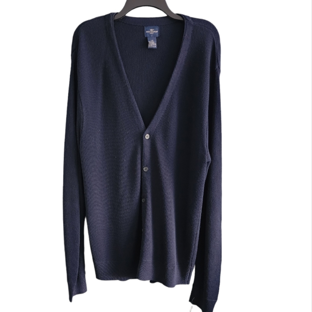 Preowned Dockers Mens Knit Cardigan